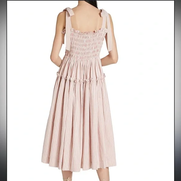 En Saison Pink Striped Midi Dress - Picture 2 of 4